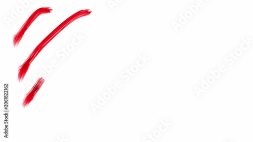 A brush stroke small diagonal lines