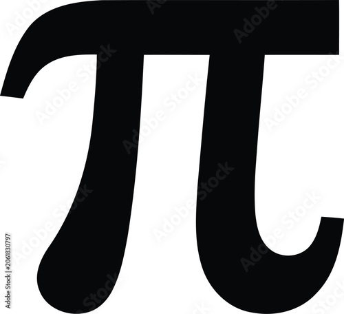 Принти на полотні Pi symbol,Pi icon, pi vector icon,