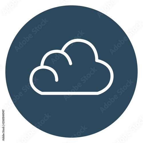 cloud computing icon, button