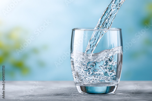glass of water, AI generated