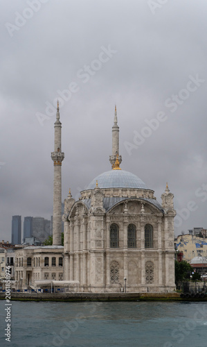 Historic Grand Mecidiye Mosque with its elegant minarets in Istanbul, Turkey