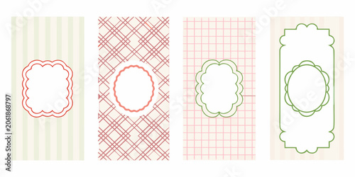 Floral ornament patterns with pastel backgrounds decorative vector illustration