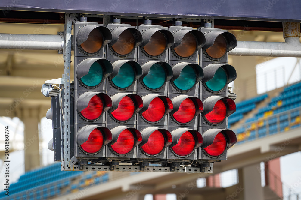 Naklejka premium Start and Finish Lights