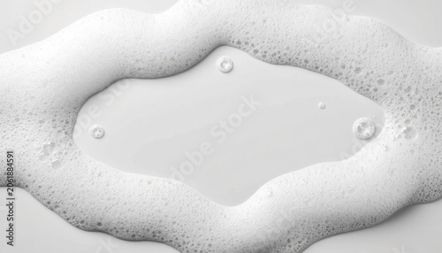 Shampoo Foam Texture with Copy Space