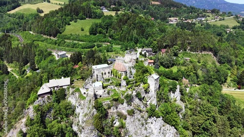 Klamm Castle Ruins Near Semmering in Lower Austria