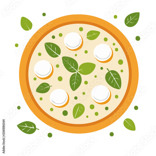 Flat design coffee beans circular pattern