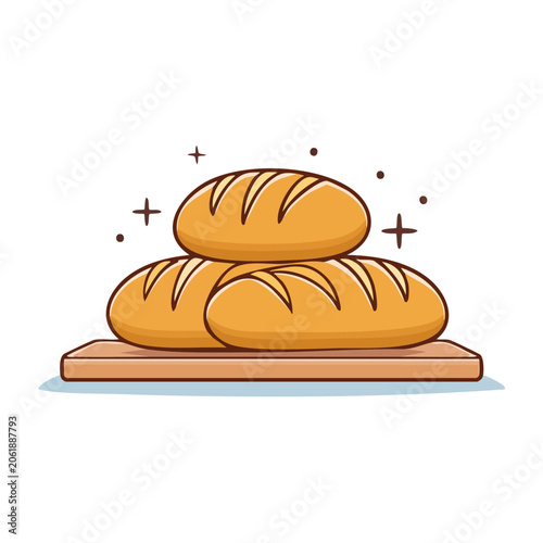 Flat design cartoon burger isolated on transparent background