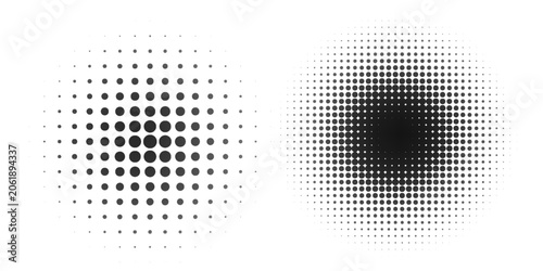 Bild auf Leinwand Halftone gradient
