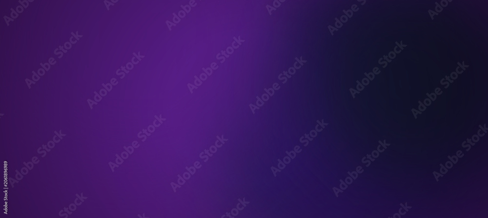 Obraz premium Abstract gradient background with deep purple and black soft bokeh light effect