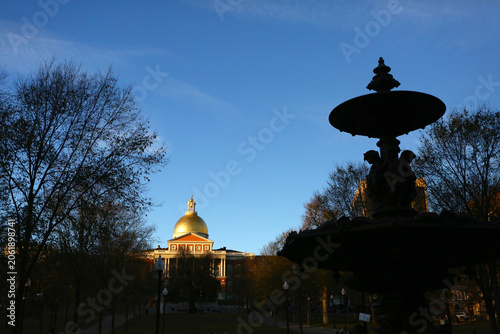 Cityscape of Boston with Modern and Historic Buildings