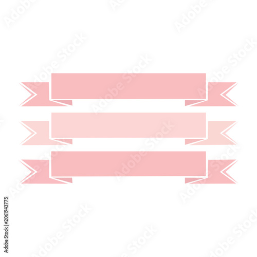 Flat design vector of stacked pink documents