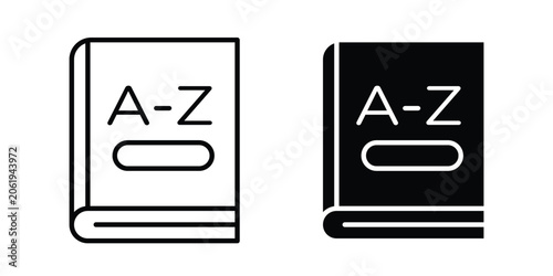 Tableau sur toile Dictionaries icon