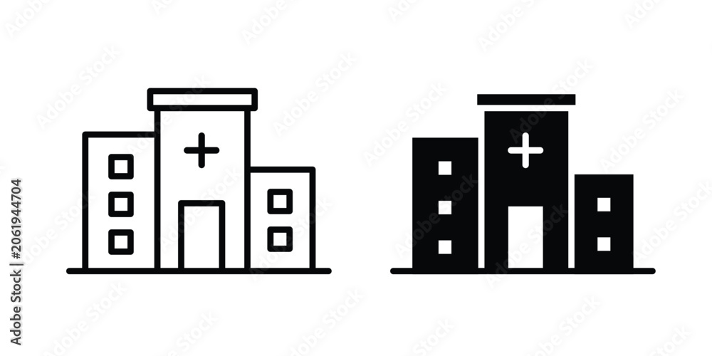 Fototapeta premium Hospital Icon