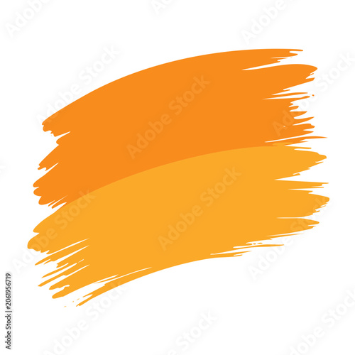 Orange paper plane isolated on transparent background