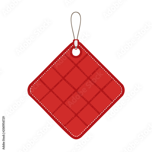 Red paper lantern vector illustration