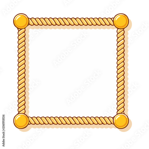 Flat design yellow spring coil vector