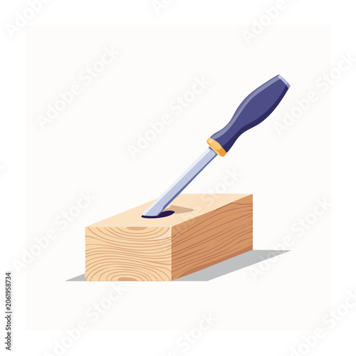 Minimalist paper airplane on wooden box