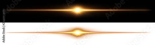 Fotografie Orange fiery speed trail with clean horizontal light paths for high-intensity automotive racing posters and action gaming stream graphics with transparent background
