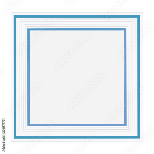 Blue document frame vector graphic