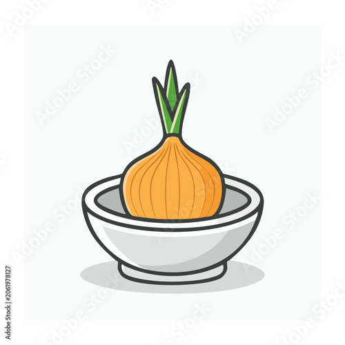 Minimalist 3D potted plant with orange fruit