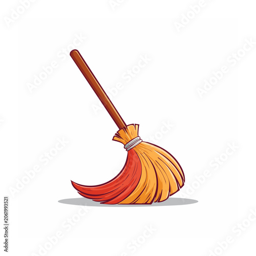 Red violin with gold bow isolated vector