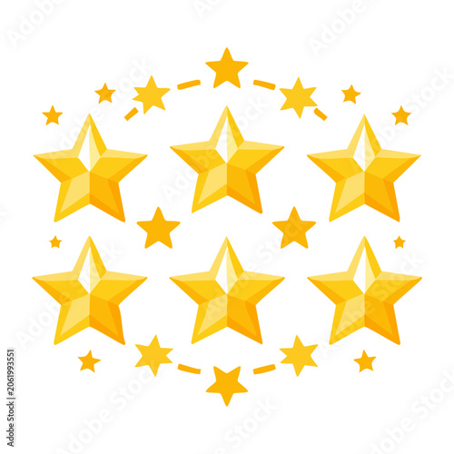 Yellow star pattern vector grid