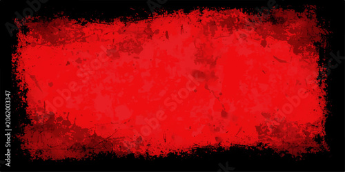 Vászonkép Grunge red textured background with paint on old paper wall style vintage dirty