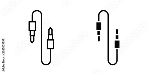 Cuadro en lienzo Audio cable icon