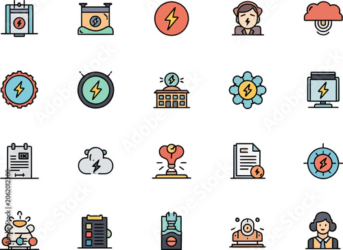 icons of business and technology.