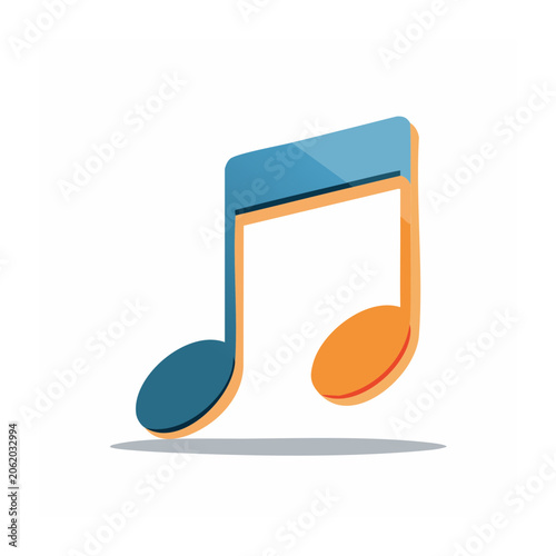 Flat design smartphone icon with blue screen