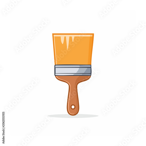Minimalist orange mailbox 3D render