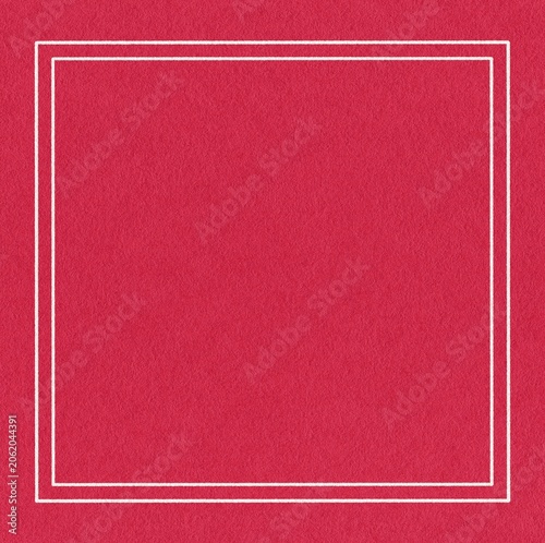 Red Background with White Double Frame