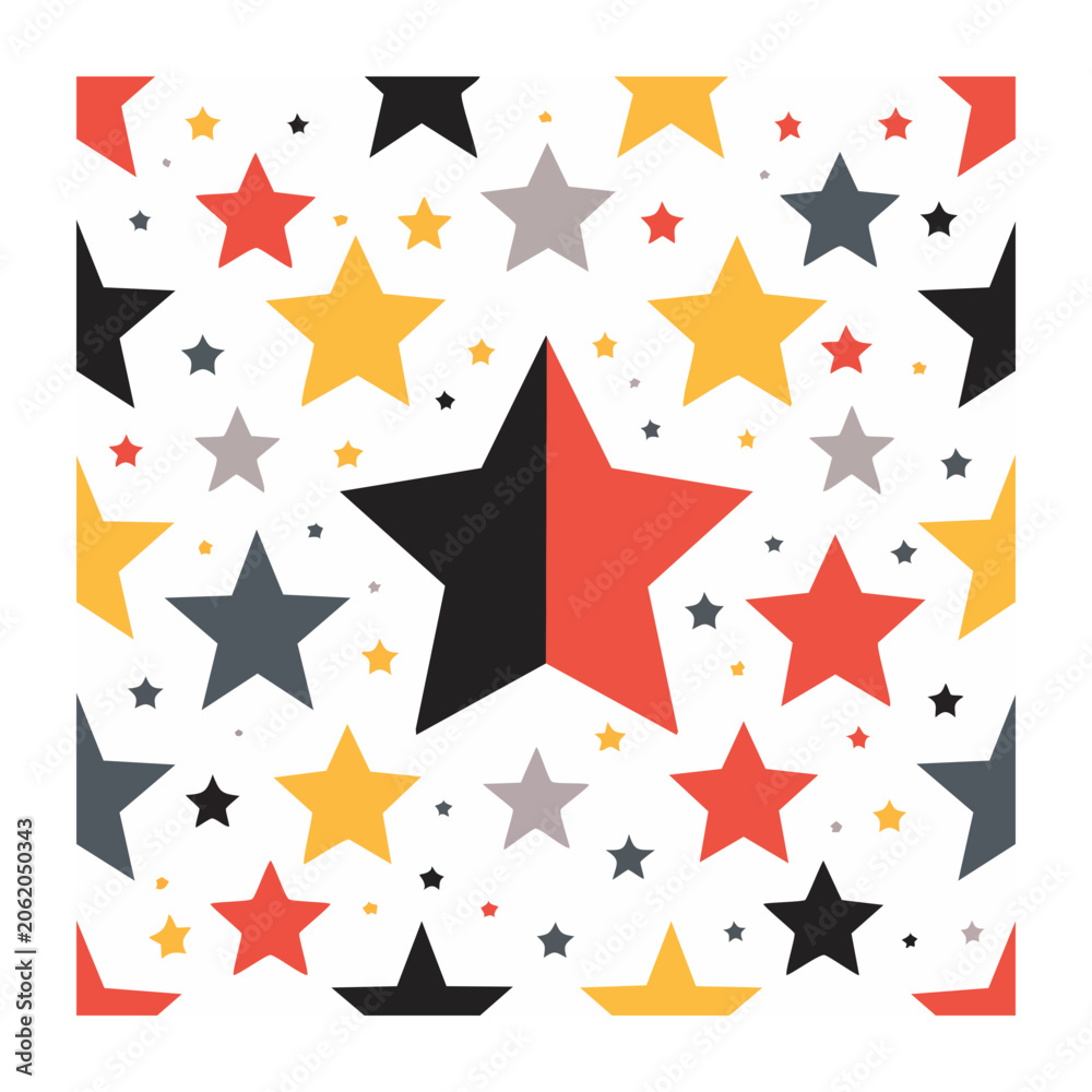 Obraz premium Geometric star pattern vector design
