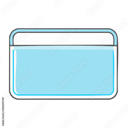 Flat design blue tablet icon