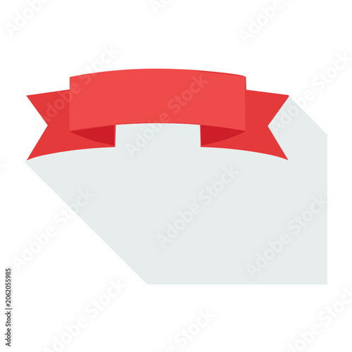 Red flat design arrow isolated on transparent background