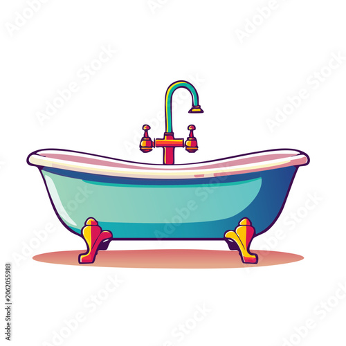 Shopping basket with toy duck vector