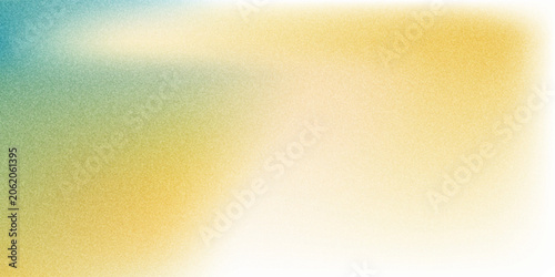 Fotografía Blurred color gradient background, abstract turquoise blue yellow grain gradatio