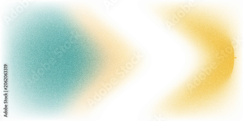 Cuadro en lienzo Blurred color gradient background, abstract turquoise blue yellow grain gradatio