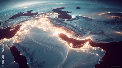A strategic overview: drone's view of iranâ€™s devastation. Network connectivity. Iran at war: drone perspective captures the conflict. Social networking. Network communication.