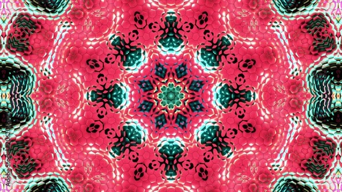 Colorful Kaleidoscope Background Seamless Loop
