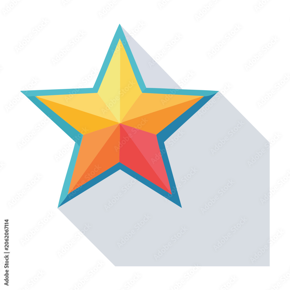 Obraz premium Yellow star burst with rays vector
