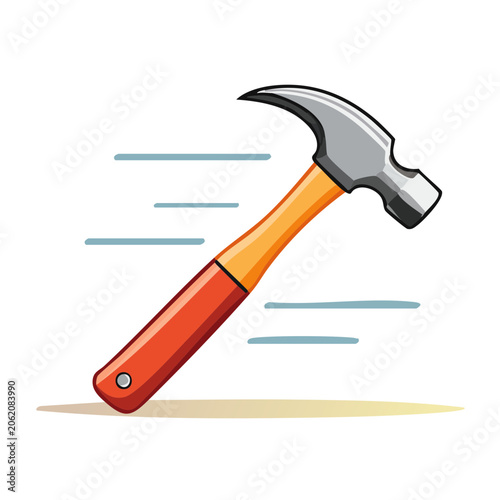 Red and gray pliers vector icon
