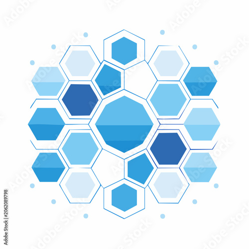 Abstract Hexagonal Network Pattern