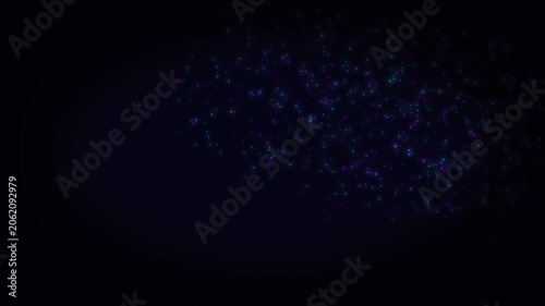 Dark blue abstract gradient background, smooth motion, light flare effect