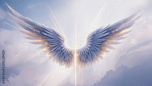 fantasy angel feather wings illustration.ai 
