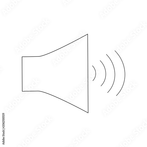 Cuadro en lienzo AI Voice Output Line Icon, Text To Speech Speaker, Audio Playback, Speech Synthe
