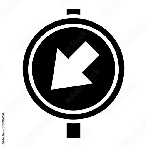Bild auf Leinwand traffic Solid icon