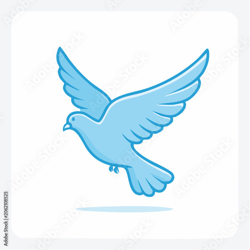 Blue Dove Flying
