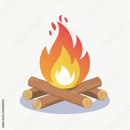 Campfire Illustration
