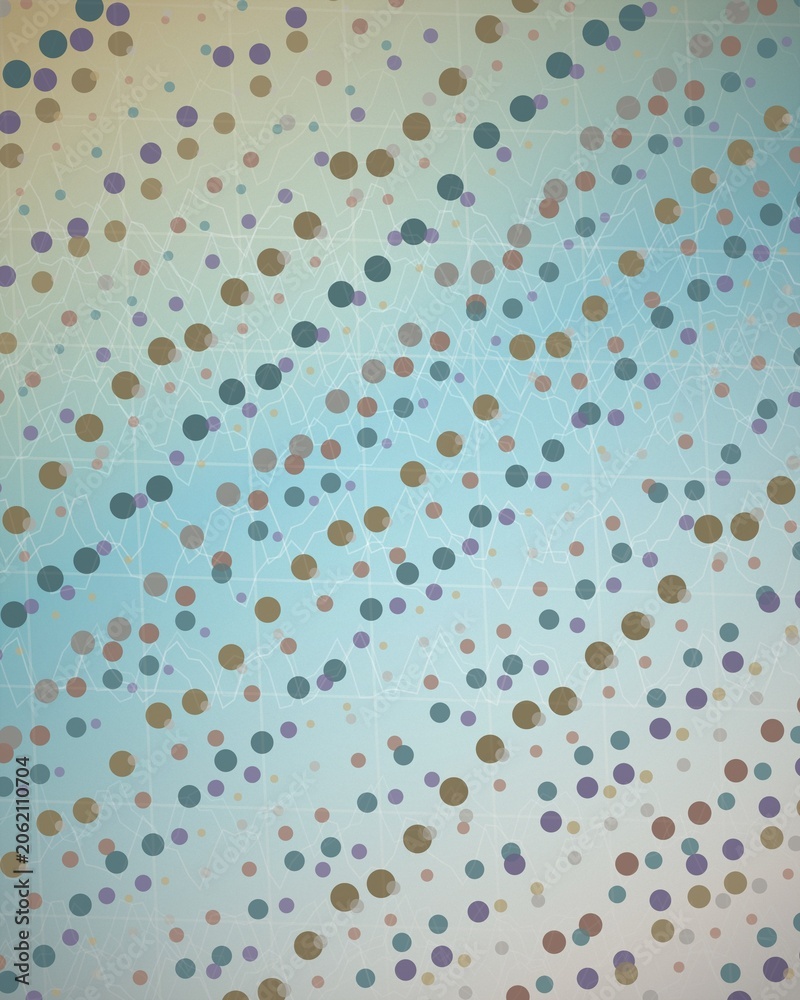 Fototapeta premium Abstract pattern of colorful circles on a gradient background